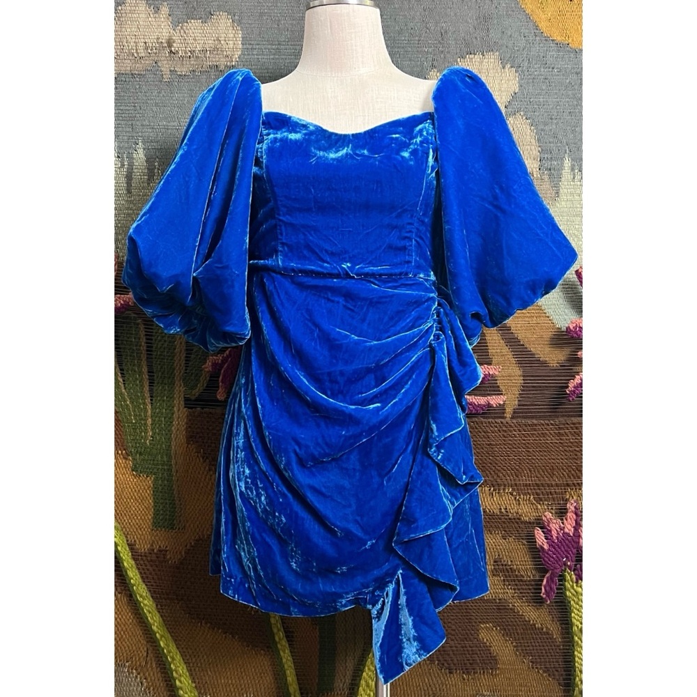 Anthropologie Rhode Adrian Velvet Mini Dress 6